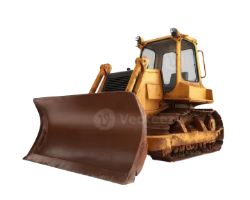 an image of a yellow bull tractor