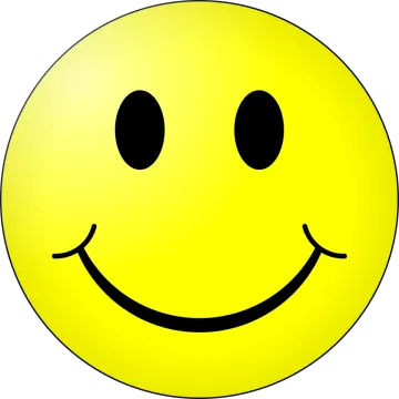a smiley face with a smile on it's face