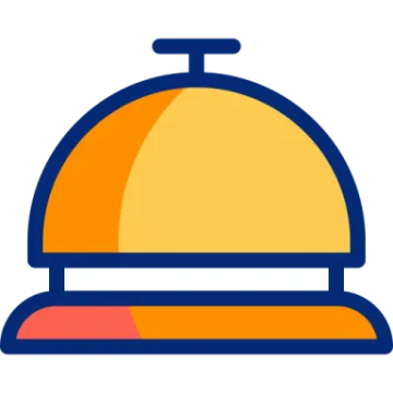 an orange and yellow dome on a white background