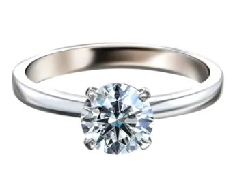 a diamond ring on a white background
