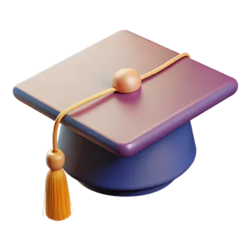 a graduation cap with a ta on it