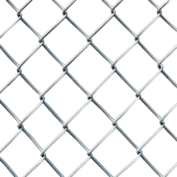 a close up view of a chain link fence