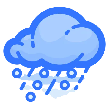 a cloud with rain on it