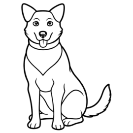 how to draw a dog