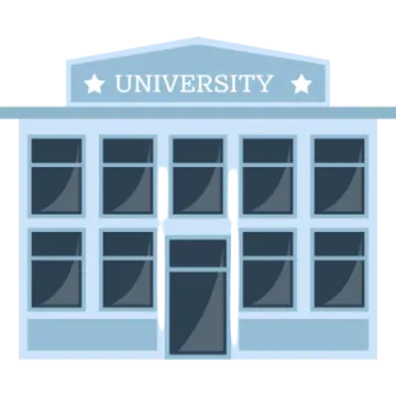 a building with the words university on it