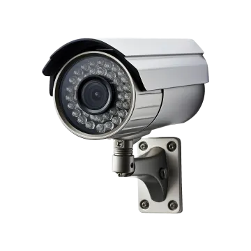 a security camera on a white background