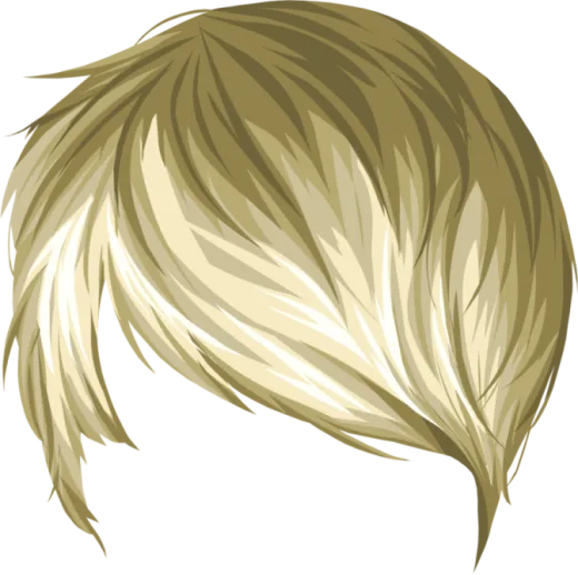 a drawing of a man's head with blonde hair