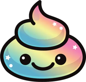 a rainbow colored cupcake with stars on top