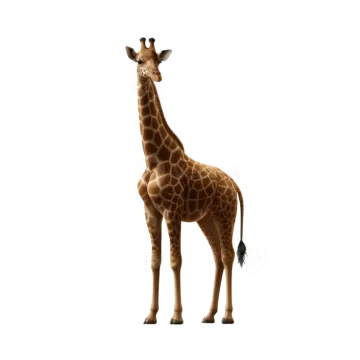 a git standing up against a white background