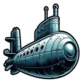 a submarine is shown in this illustration