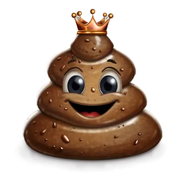 a chocolate covered dough with a crown on top