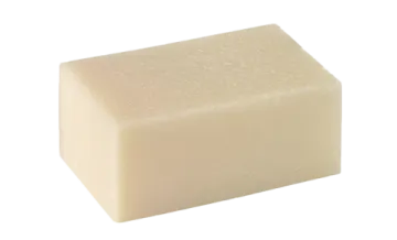 a block of soap on a white background