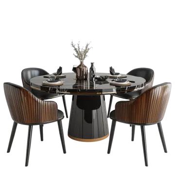 an image of a dining table and chairs