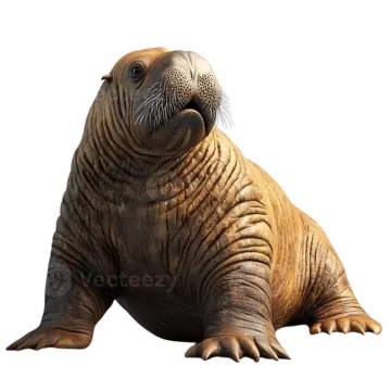 a waly seal on a white background