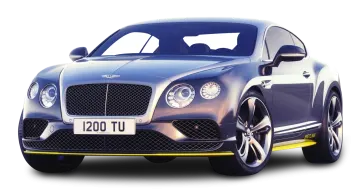 a silver and yellow bentley sports car