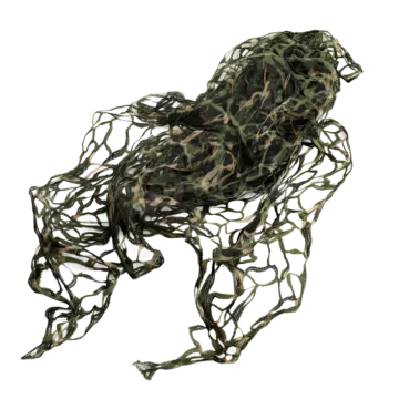 a 3d image of a camouflage horse