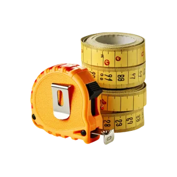 a measuring tape next to a tape