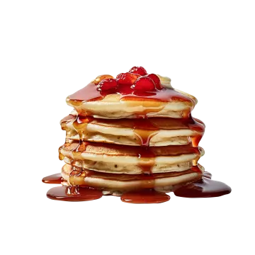 a stack of pancakes