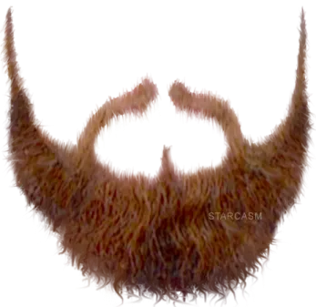 a close up of a man's beard