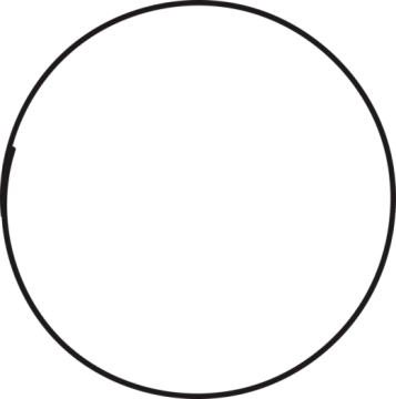 a black and white circle on a white background