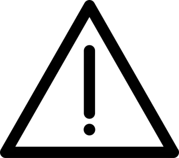 a black and white image of a warning sign