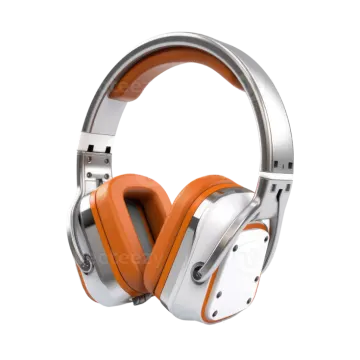 a pair of headphones on a white background