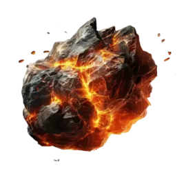 a ball of fire on a white background
