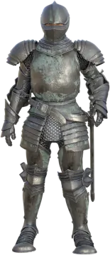 a 3d render of a knight in armor