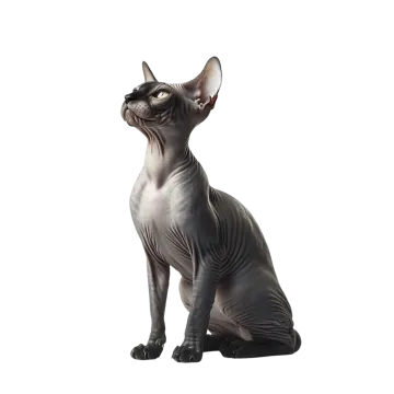 a cat sitting on top of a white surface