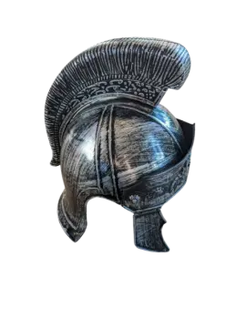 the helmet of a roman soldier