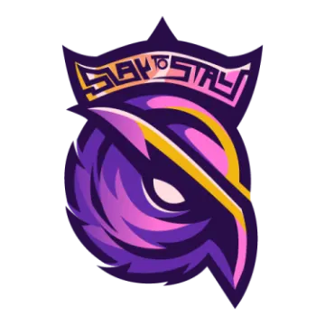 an image of a purple and yellow logo