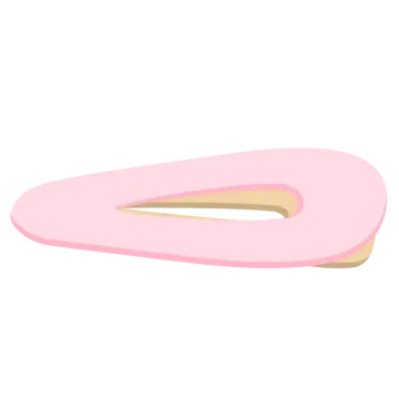a pink dont with a white background