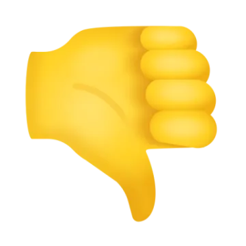 a yellow thumbs up icon