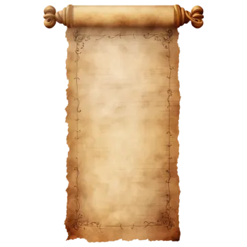an old scroll on a white background