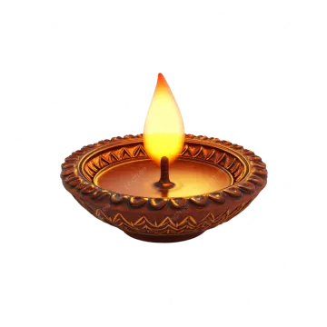 a small candle on a white background