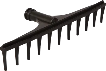 an image of a black plastic hair brush