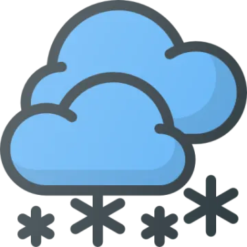 a blue cloud with four crosses on it
