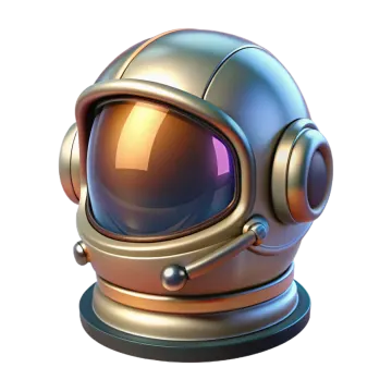 an astronaut helmet on a white background