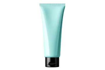 a tube of cream on a white background