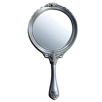 a mirror with an ornate design on it