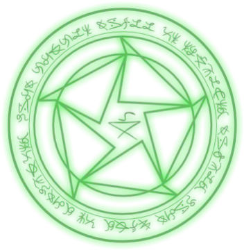a green pen with the star in the middle