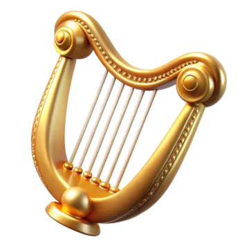 a golden harp