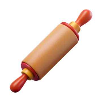 a wooden rolling toy on a white background