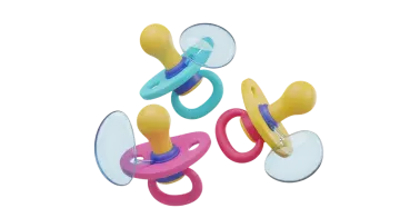 a set of three pacs in different colors