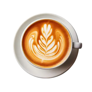 a cup of coffee on a saucer