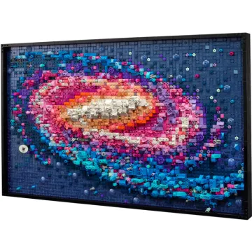 a large piece of art made out of legos
