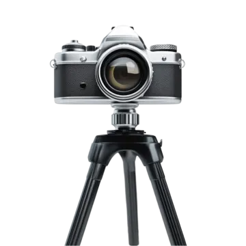 an image of a camera on a tripod