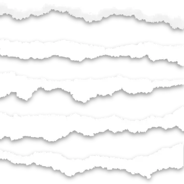 a set of paper clouds on a white background