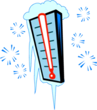 a thermometer on a white background