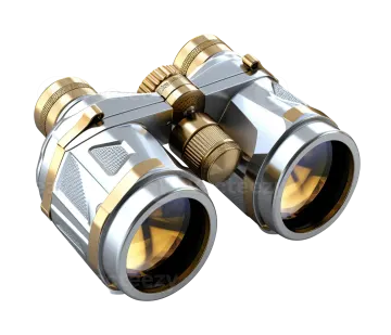 a pair of binoculars on a white background